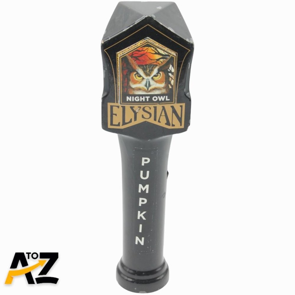 Elysian Night Owl Beer Keg Tap Handle Pumpkin 10"